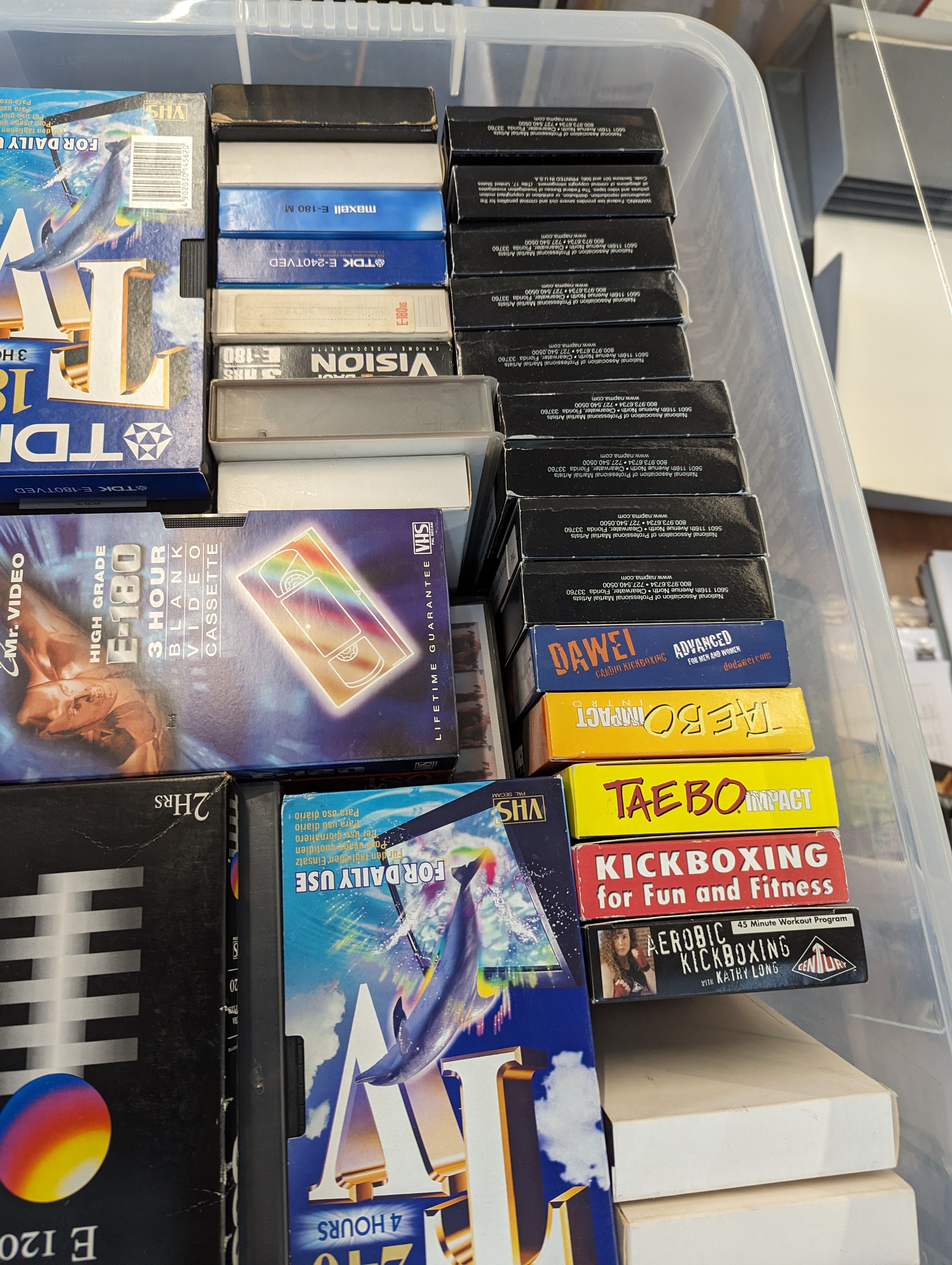 Family video tapes, photographs and digital media